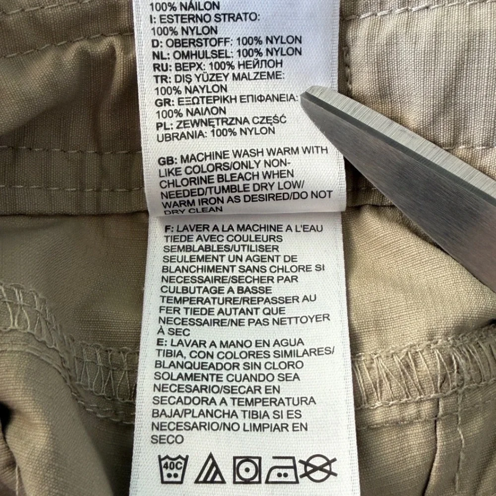 The North Face Womens Horizon Capri Hiking Pants Khaki Tan Nylon Size 10